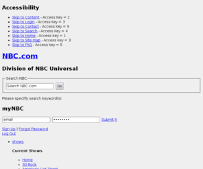 strandedelevator.com: TV Network for Primetime, Daytime and Late Night Television Shows - NBC Official Site
Official NBC site for primetime, daytime and late night television shows. Television (TV) network includes soap opera, reality shows and more. Find additional information on the official NBC TV site.