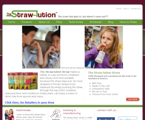 strawlution.com: The Strawlution - The Straw That Goes In, But Doesn't Come Out
The Straw-lution Straw.  the straw that goes in and doesn't come out.