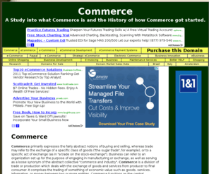 innovativecommerce.com: Commerce
A Study into what Commerce is and the History of how Commerce got started.