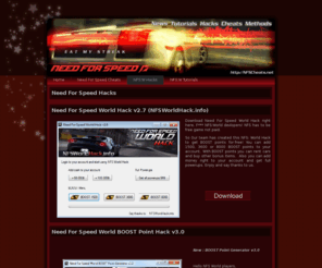 nfsworld-cheats.com: Need For Speed Hacks
