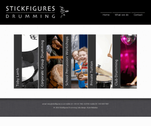 stickfigures.co.uk: Coporate group drumming - School workshops - Club drumming - Drumming lessons
Stickfigures Drumming offers corporate group drumming, school workshops, club drumming and private tuition.
