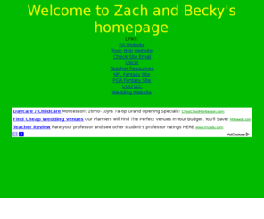 zbmcintyre.com: Zach and Becky's Homepage
