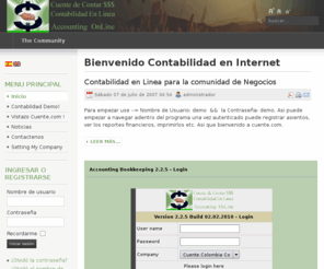 cuente.com: Bienvenido Contabilidad en Internet
cuente! - de contar, contabildad en linea, plan de cuentas colombia, cuentas te, programa de contabilidad