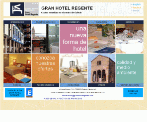 granhotelregente.com: Gran Hotel Regente
Hotel en Oviedo situado en el centro de Oviedo hotel de cuatro estrellas vistas al centro histórico de la ciudad ideal para hacer turismo en Asturias para congresos, viajes de negocio y ocio