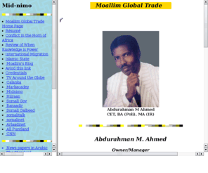 mid-nimo.com: Abdu's WebPage
Abdurahman M Ahmed