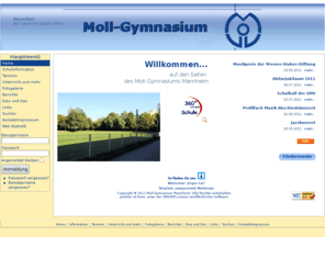 moll-gymnasium.com: Startseite
Homepage des Moll-Gymnasiums in Mannheim