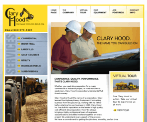 claryhood.com: Clary Hood Inc. - Spartanburg, SC
Whether you need a road prepared into your development or site preparation for a major commercial project, Clary Hood Incorporated understands that time is money.

Since 1980, Clary Hood has built its reputation as the leader in high quality, cost-efficient site preparation. How? By being part of your team. Understanding every aspect of the process. With a commitment to getting the job done. Smoothly. And on time. 