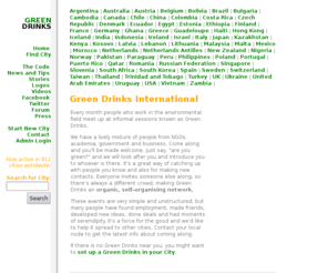 greendrinks.org: Green Drinks
Green Drinks Environment Networking