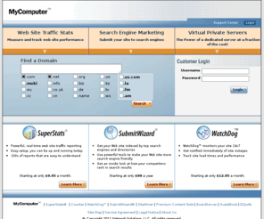 bannerexchange.com: Utilize the powerful webmaster tools from MyComputer™.com and Network Solutions
MyComputer™.com provides small businesses and web site owners with innovative search engine marketing services including search engine submission and search engine optimization as well as web site intelligence and community building tools.