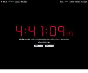 despertador-online.net: Online Alarm Clock
Online Alarm Clock - Free internet alarm clock displaying your computer time.