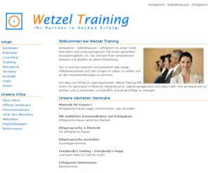 innerpolarity.com: Wetzel Training - Ihr Partner in Kompetenz Training, Personalentwicklung, Karriere Coaching und Frauen Seminare
Wetzel Training