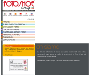 photoshoe.net: Editoriale di Foto Shoe S.r.l. - informazioni, novità su fiere, tendenze, tecnologia per aziende calzaturiere e pellettiere
Editoriale di Foto Shoe S.r.l. - informazioni, novità su fiere, tendenze, tecnologia per aziende calzaturiere e pellettiere