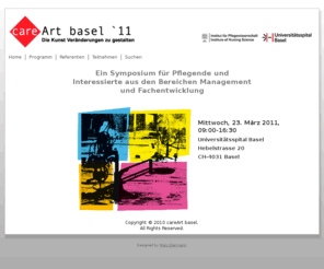careart.org: Die Kunst Veränderungen zu gestalten
careArt basel '11 - Die Kunst Veränderungen zu gestalten.