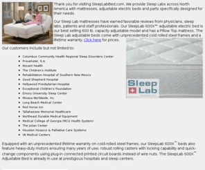 sleeplabbed.com: Sleep Lab Bed
Your Sleep Lab can look less like a hospital with our Sleep Lab Bed.