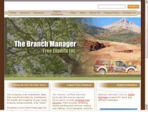 branchmanagertreeexperts.com: The Branch Manager Tree Experts Inc., Certified Arborists, Horticulturists, Journeyman Landscapers
Calgary's experts in pruning, bolting and cabling, insect spraying, fertilizing, tree removals, stump grinding