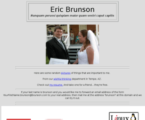 paulafaulkner.com: Home Page for Eric Brunson
