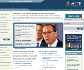 fraud-magazine.net: Association of Certified Fraud Examiners - Fraud Training & Education
The ACFE is the world's largest anti-fraud organization and premier provider of anti-fraud training and education.