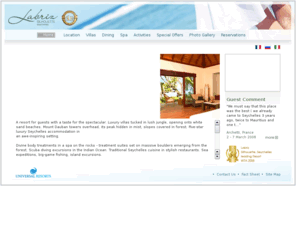 labrizseychelles.com: Seychelles Resort - Labriz Silhouette Seychelles
Luxury Seychelles Resort, Labriz Silhouette Seychelles. Accommodation for a holiday in luxury in the Seychelles resort. A luxury resort with the best Seychelles spa.