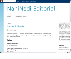naninedi.com: NaniNedi Editorial
Editing