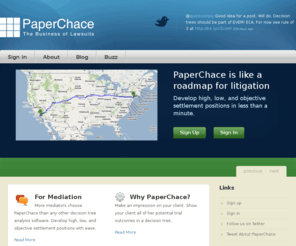 paperchace.com: PaperChace | Legal Decision Tree Analysis Software for Mediation & Litigation
Decision tree analysis software and blog for litigation and mediation.