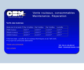 cbmmt.com: CBMMT: vente de bobines, consommables, réparation, maintenance tpe.
