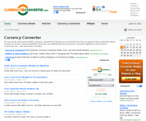 currency-converter.com: Currency Converter - Currency-Converter.com
Fast and reliable free currency converter for business or personal use, daily currency news, currency widget and financial news.