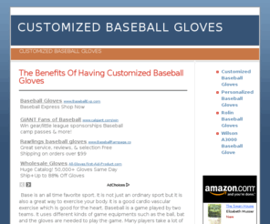 customizedbaseballgloves.net: Customized Baseball Gloves
Where Can You Buy The Customized Baseball Gloves Online? Free Templates And Sample Pattern You Can Steal Outright Here.