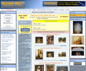 goldenkite.com: Cross Stitch Patterns and Community by Golden Kite: News
cross stitch patterns. Unique Blending Technique for best cross stitch patterns. Very active Forum and Gallery.