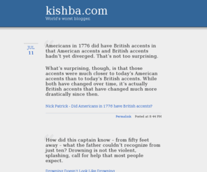 kishba.com: kishba.com
World's worst blogger.