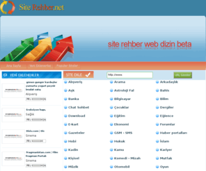 siterehber.net: Site Rehber | Site Ekle | Site kaydet | Toplist | Site List | URL Kaydet
Türkçe Site Rehber Dizin sitenizi ekleyin hitinizi arttırın site rehber, site ekle, site kaydet