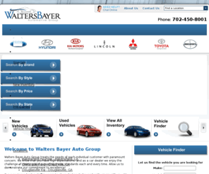 waltersbayerautogroup.com: Walters Bayer Auto Group - Serving Las Vegas, NV
Serving Las Vegas, Nevada (NV), Walters Bayer Auto Group is the best place to purchase your next vehicle. See our many online deals and specials today!