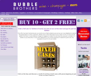 bubblebrothers.com: Bubble Brothers: Irish wine merchants offering wine and champagne delivery - shops and online - mixed cases and wedding service
