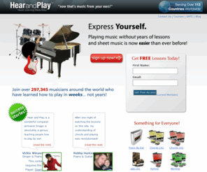 calinvesting.com: Online Piano Lessons: Music courses, Music Lessons, And Piano By Ear Resources
Learn music by ear. Free piano lessons, keyboard lessons, guitar lessons, vocal lessons, drums lessons, and more!