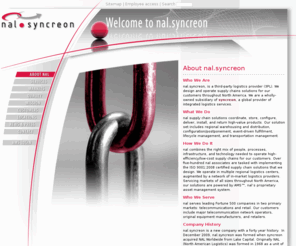 nal-syncreon.com: nal.syncreon: About nal
nal.syncreon - supply chain intelligence