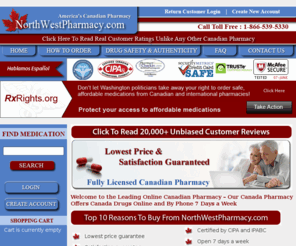 northwesypharmacy.com: Canada Pharmacy Store, Online Canadian Prescription and Non Prescription Pharmacies,
        Buy Discount Generic Drugs – NorthWestPharmacy.com
NorthWestPharmacy.com is your premier Canadian online pharmacy store offering prescription and non-prescription Canadian pharmacy products at discount rates. Order online or contact us 1-866-539-5330!