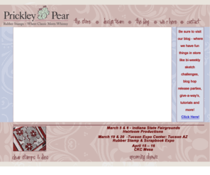 prickleypear.com: Prickley Pear Rubber Stamps® (PPRS)
Prickley Pear Rubber Stamps ® has over 500 stamp designs that can satisfy all your rubber stamping needs.