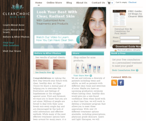 clearchoiceskincare.com: Acne | Personalized Acne Skin Care Program
Clear Choice Skin Care Provides a Personalized Approach to Treat Acne, Acne Scarring and Various Skin Concerns.