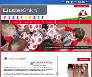 littlekicks.co.uk: Toddler football training and development for children and pre schoolers
Join Little Kicks® for child health, child fitness, child activity, kid activity, kid fitness, kid football, kid game, kid health, kid party fun 