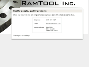 ramtoolohio.com: RAM TOOL Inc. of Dayton, Ohio
