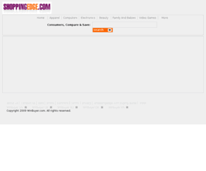 shoppingedge.com: shoppingedge.com - Compares prices and Products
shoppingedge.com guides you to the best prices with tools like consumer reviews, buying guides, store ratings, product reviews for millions of product offers. Our comparison shopping makes online shopping easy.