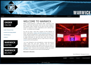 wce.co.uk: Home - Warwick
Event Design, Build and Management. Warwick - live event design, build and management.