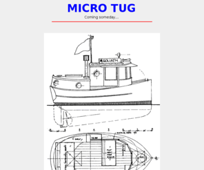 e-tugs.net: Micro Tug. Small pilothouse electric drive boats.
Future home of MICROTUGS, electric drive small pilothouse craft.