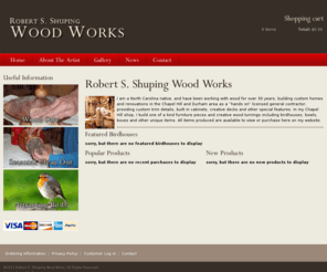 rsswoodworks.com: Robert S. Shuping Wood Works | Handmade Wooden Birdhouses, Bowls, Boxes and Other Unique Items
