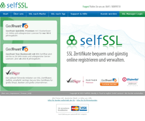 selfssl.com: SelfSSL - SSL-Zertifikate günstig registrieren & verwalten
SelfSSL - SSL Zertifikate bequem und günstig online registrieren und verwalten. 