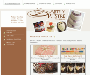 arteypostre.com: Arte y Postre  - NUESTROS PRODUCTOS
Información sobre los productos de Arte y Postre