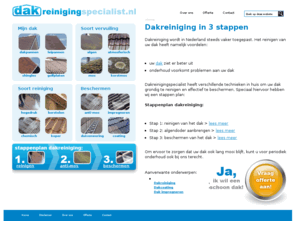 dakreinigingspecialist.nl: Dakreinigingspecialist: dakreiniging en dakcoating door professionals
Hier vindt u video's en foto's over dakreiniging, dakcoating en impregneren van uw dak. Bekijk direct het resultaat!