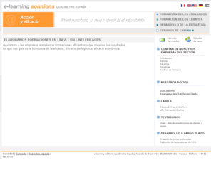 elearning-solutions.es: e-learning solutions, formaciones en línea
formaciones elearning Madrid Espana.