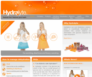 hydralyte.com: Why Hydralyte
Hydralyte is an oral rehydration solution which is scientifically formulated. It contains the correct balance of electrolytes and glucose required for rapid rehydration.