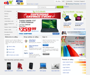 shopaccentonline.com: eBay - New & used electronics, cars, apparel, collectibles, sporting goods & more at low prices
Buy and sell electronics, cars, clothing, apparel, collectibles, sporting goods, digital cameras, and everything else on eBay, the world's online marketplace. Sign up and begin to buy and sell - auction or buy it now - almost anything on eBay.com