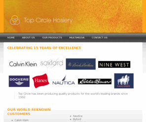 topcircle.com: Top Circle Hosiery
Global manufacturer of high quality socks - US, China, Ghana 